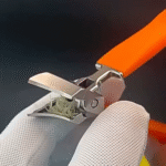 Precision Slanted Nail Clippers with Wide Jaw Opening - Anti-Splash Design for Effortless Grooming (FIZBI)