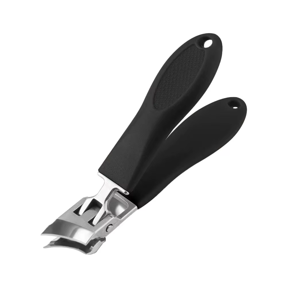 Precision Slanted Nail Clippers with Wide Jaw Opening - Anti-Splash Design for Effortless Grooming (FIZBI)