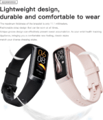 Keep Health Fitness Trackers for Women Men Amoled Step Counter Slim Thin 25 Sports Modes with Heart Rate Blood Pressure Monitor Alarm Stopwatch Timer Calories Burned IP68 Step Tracker Watch - Image 6