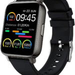 Smart Watch for Android & iOS Phones, 1.69" Touchscreen Fitness Tracker with Heart Rate & Blood Pressure Monitor, IP68 Waterproof Activity Watch with Pedometer & Bluetooth