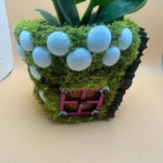 3. Handcrafted 4In Terracotta Pot. Fairy Pot for Home Garden. “Kitty Galore” - Image 7