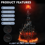 【Brickbling LED Light Kit】For Barad-Dûr Building Blocks-10333，Diy Lighting Upgrade Set, Building Block Light Modification Kit，Playset for Anime Fans - Gift Idea for Birthdays - Image 7