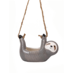 Cute Sloth Design Hanging Flower Pot, Creative Hanging Plant Pot for Home Garden Decoration, Porch Patio Lawn Backyard Home Garden Accessories, Garden Supplies - Image 8