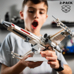 Infinity Angle Display - Building Block Display Stand - Works with Major Building Blocks - for Lego Display Stand - Compatible with Lego Decor Adjustable Stand - 2 Pack -