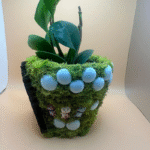 3. Handcrafted 4In Terracotta Pot. Fairy Pot for Home Garden. “Kitty Galore” - Image 4