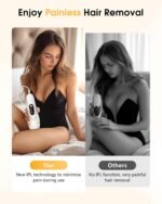 LYSMOSKI IPL Laser Hair Removal Device – Pain-Free At-Home Hair Removal for Women & Men, Long-Lasting Results for Face, Armpits & Bikini Area - Image 4