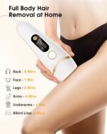LYSMOSKI IPL Laser Hair Removal Device – Pain-Free At-Home Hair Removal for Women & Men, Long-Lasting Results for Face, Armpits & Bikini Area - Image 6
