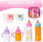 Baby Doll Feeding Set, 6-Piece My Sweet Baby Care Kit with Magic Disappearing Milk & Juice Bottles and Toy Pacifiers – Perfect for Baby Dolls & Stroller Play - Image 6