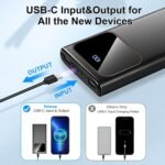 10000mAh Portable Charger with PD Fast Charging, USB-C In/Out Power Bank for iPhone 16/15/14/13 & Samsung S23/S22 Android Devices - Image 6