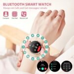 Women’s 1.32" AMOLED Smart Watch with Bluetooth Calls, Heart Rate & Sleep Tracking, Fitness/Meditation Modes, Waterproof Sports Tracker for Android & iOS – Pink - Image 4