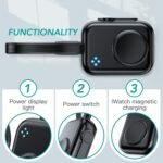 2024 Upgraded Apple Watch Charger, 1400mAh Magnetic Portable USB-C Power Bank Keychain, Fast Wireless Charging Travel Charger for Apple Watch Series 10/9/8/Ultra/7/6/5/4/3/2 - Image 5