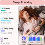 Women’s Smart Watch 1.85" with Bluetooth Calling, Fitness Tracker with Heart Rate, SpO2 & Sleep Monitor, 110+ Sports Modes, IP68 Waterproof – 2 Bands Included - Image 5