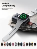 Portable 2000Mah Wireless Charger Compatible for Apple Watch Series 10/9/8/7/6/5/4/3/2/1/Se/Uitra 2/Ultra, Compact Magnetic Iwatch Charger Keychain Style Travel Essentials (Black) - Image 7
