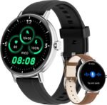 Women’s 1.27" Round Smart Watch with Bluetooth Calling, Fitness Tracker with Heart Rate/Sleep/SpO2, 110+ Sports Modes, IP68 Waterproof – Pink (2 Bands) - Image 11