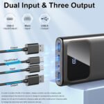 10000mAh Portable Charger with PD Fast Charging, USB-C In/Out Power Bank for iPhone 16/15/14/13 & Samsung S23/S22 Android Devices - Image 7