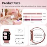 Smart Watch for Women, 1.83" HD Fitness Tracker with Answer/Make Calls, 120+ Sport Modes, Heart Rate & Sleep Monitor, IP68 Waterproof Smartwatch for Android iOS – Rose Gold - Image 8