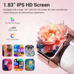 Smart Watch for Women, 1.83" HD Fitness Tracker with Answer/Make Calls, 120+ Sport Modes, Heart Rate & Sleep Monitor, IP68 Waterproof Smartwatch for Android iOS – Rose Gold - Image 7
