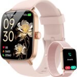 Women’s Smart Watch 1.85" with Bluetooth Calling, Fitness Tracker with Heart Rate, SpO2 & Sleep Monitor, 110+ Sports Modes, IP68 Waterproof – 2 Bands Included