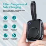 2024 Upgraded Apple Watch Charger, 1400mAh Magnetic Portable USB-C Power Bank Keychain, Fast Wireless Charging Travel Charger for Apple Watch Series 10/9/8/Ultra/7/6/5/4/3/2 - Image 3