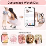 Women’s Smart Watch 1.85" with Bluetooth Calling, Fitness Tracker with Heart Rate, SpO2 & Sleep Monitor, 110+ Sports Modes, IP68 Waterproof – 2 Bands Included - Image 6