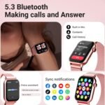 Smart Watch for Women, 1.83" HD Fitness Tracker with Answer/Make Calls, 120+ Sport Modes, Heart Rate & Sleep Monitor, IP68 Waterproof Smartwatch for Android iOS – Rose Gold - Image 3