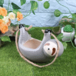 Cute Sloth Design Hanging Flower Pot, Creative Hanging Plant Pot for Home Garden Decoration, Porch Patio Lawn Backyard Home Garden Accessories, Garden Supplies - Image 7