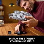 LEGO Star Wars Millennium Falcon a New Hope 25Th Anniversary Collectable Model - DIY Building Sets for Adults, Men & Women, Ages 18+ - Comes with Display Stand - Star Wars Gift - 75375 - Image 6