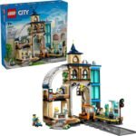 LEGO City Central Train Station Building Toy - Multi-Level Pretend Play Set for Boys & Girls, Ages 7+ - Building Blocks for Kids - Gift Idea for Christmas - 60469