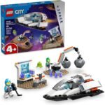 LEGO City Spaceship and Asteroid Discovery Toy Building Set, Gift for Kids Ages 4 Years Old and up Who Love Pretend Play, Includes 2 Space Crew Minifigures, Alien, Crystals, and Crane Toy, 60429