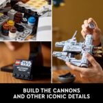 LEGO Star Wars Millennium Falcon a New Hope 25Th Anniversary Collectable Model - DIY Building Sets for Adults, Men & Women, Ages 18+ - Comes with Display Stand - Star Wars Gift - 75375 - Image 4