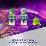LEGO City Spaceship and Asteroid Discovery Toy Building Set, Gift for Kids Ages 4 Years Old and up Who Love Pretend Play, Includes 2 Space Crew Minifigures, Alien, Crystals, and Crane Toy, 60429 - Image 7