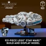 LEGO Star Wars Millennium Falcon a New Hope 25Th Anniversary Collectable Model - DIY Building Sets for Adults, Men & Women, Ages 18+ - Comes with Display Stand - Star Wars Gift - 75375 - Image 3