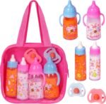Baby Doll Feeding Set, 6-Piece My Sweet Baby Care Kit with Magic Disappearing Milk & Juice Bottles and Toy Pacifiers – Perfect for Baby Dolls & Stroller Play - Image 14
