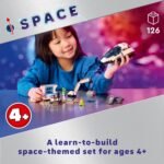 LEGO City Spaceship and Asteroid Discovery Toy Building Set, Gift for Kids Ages 4 Years Old and up Who Love Pretend Play, Includes 2 Space Crew Minifigures, Alien, Crystals, and Crane Toy, 60429 - Image 3