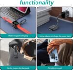 2024 Upgraded Apple Watch Charger, 1400mAh Magnetic Portable USB-C Power Bank Keychain, Fast Wireless Charging Travel Charger for Apple Watch Series 10/9/8/Ultra/7/6/5/4/3/2 - Image 8