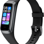 Keep Health Fitness Trackers for Women Men Amoled Step Counter Slim Thin 25 Sports Modes with Heart Rate Blood Pressure Monitor Alarm Stopwatch Timer Calories Burned IP68 Step Tracker Watch