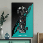 【Car Not Included】Display Wallboard for Technic Mercedes-Amg W14 E Performance Race Car, Wall Mount for 42171 Model Car Kit,Space-Saving Easy Assembly Creative Home Decor, New Background - Image 3