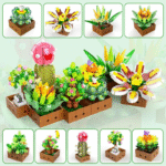 Flower Botanical Bonsai Building Set, 1 Box Succulent Building Toys, Lego Plant, Lego Flower, Home Decor, Birthday Gift for Adults and Kids, Birthday Gift Idea - Image 5