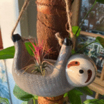 Cute Sloth Design Hanging Flower Pot, Creative Hanging Plant Pot for Home Garden Decoration, Porch Patio Lawn Backyard Home Garden Accessories, Garden Supplies - Image 3