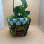 3. Handcrafted 4In Terracotta Pot. Fairy Pot for Home Garden. “Kitty Galore” - Image 6