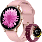 Women’s 1.32" AMOLED Smart Watch with Bluetooth Calls, Heart Rate & Sleep Tracking, Fitness/Meditation Modes, Waterproof Sports Tracker for Android & iOS – Pink - Image 2