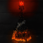 【Brickbling LED Light Kit】For Barad-Dûr Building Blocks-10333，Diy Lighting Upgrade Set, Building Block Light Modification Kit，Playset for Anime Fans - Gift Idea for Birthdays