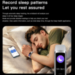 Keep Health Fitness Trackers for Women Men Amoled Step Counter Slim Thin 25 Sports Modes with Heart Rate Blood Pressure Monitor Alarm Stopwatch Timer Calories Burned IP68 Step Tracker Watch - Image 5