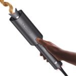 TYMO Automatic Rotating Curling Iron 1 Inch – Ionic Beach Waves Curling Wand, Ceramic Hair Curler with 500M Negative Ions, Dual Voltage, Lightweight Travel Curler for Smooth, Frizz-Free Curls