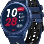 Reebok Pulse Smartwatch with GPS Fitness Tracker, Heart Rate Monitor, 10-Day Battery Life, IP68 Water-Resistant Smart Fitness Watch for Men & Women, Compatible with iPhone & Android – Vector Blue