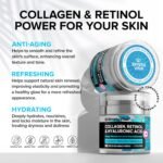 SimplyVital Collagen Retinol Hyaluronic Acid Cream – Anti-Aging Face & Neck Moisturizer, Firming Wrinkle Repair, Hydrating Day & Night Skin Care, Made in USA – 1.7 fl oz - Image 6