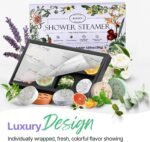 Shower Steamers Aromatherapy Gift Set – 8 Pack Spa Tablets for Stress Relief & Relaxation – Lavender, Eucalyptus & Mint Shower Bombs – Perfect Stocking Stuffers, Christmas, Birthday & Self-Care Gifts for Women, Teen Girls, Wife & Mom - Image 4