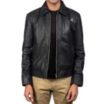 Premium Black Leather Jacket for Men – Genuine Leather, Stylish Biker & Casual Wear